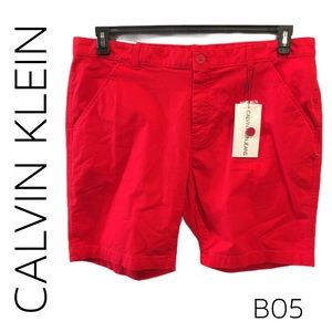 NWT Calvin Klein Racing Red Short (B05)